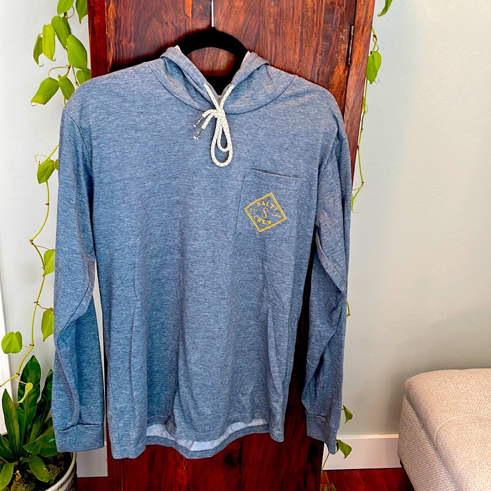 Salty Crew Hood Tech Tee UPF 40+ men’s size Small